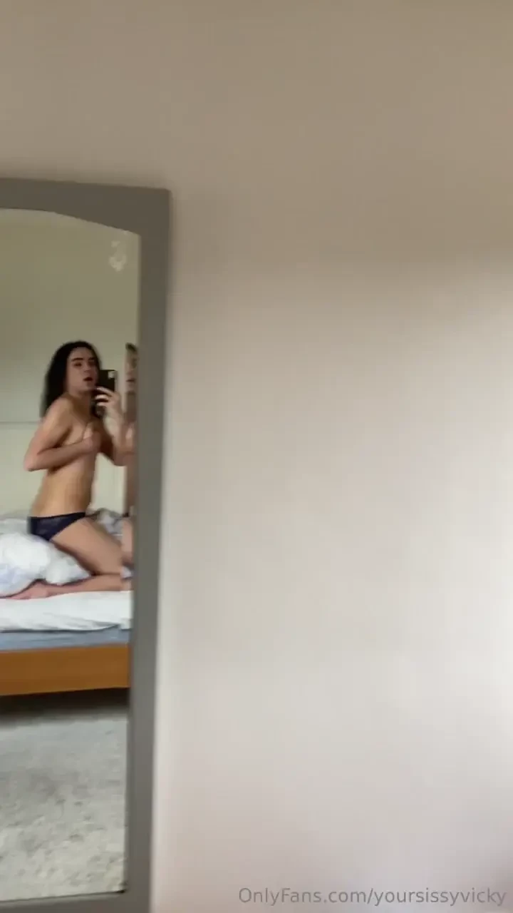 Horny girls hump their bed right part 1 