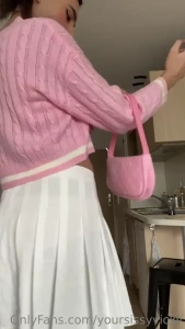 Practicing my walking skills with my mary-janes