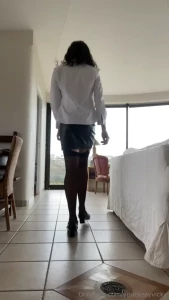 Practicing my walk with my mary janes i am getting quite confortable