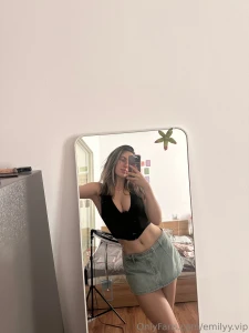 Well who said that you can t get excited at home the skirt is short