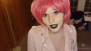 Your friend sets you up on a valentines date with a cute pink-haired