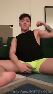 Stroking and flexing it makes me horny to think about fuckin in stall