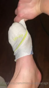 Who wants a pair of my sweaty socks where my naughty foot boys at