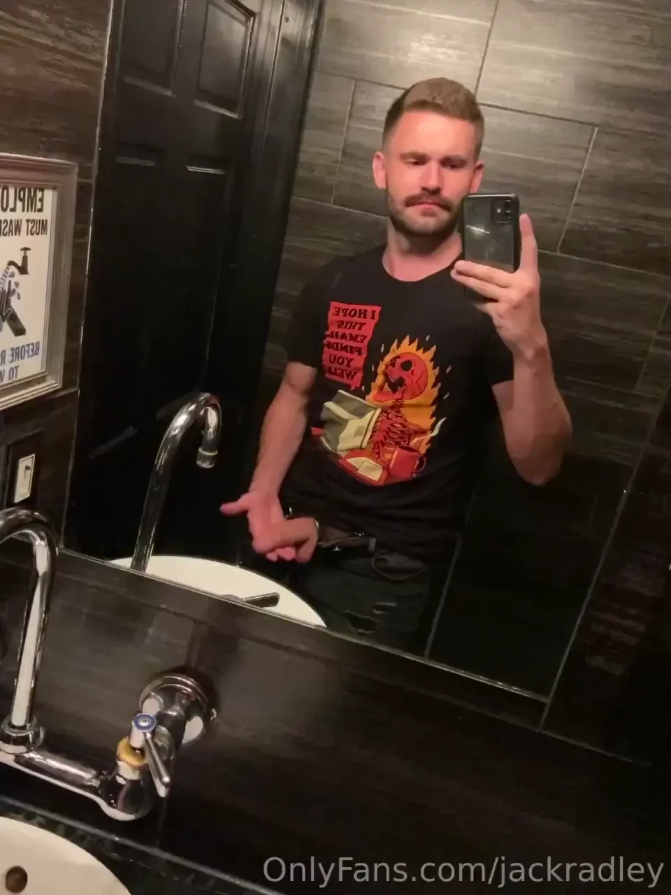 Being silly in the bathroom 