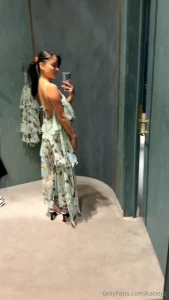 A designer store let me try in this gorgeous 2000 dress do you like part 1