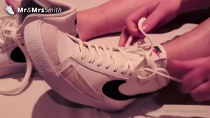 Putting on my blazers for some sneaker fun enjoy your sunday naughty