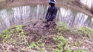 Equestrian outfit mud some fun wearing chaps boots jodhpurs and a surf