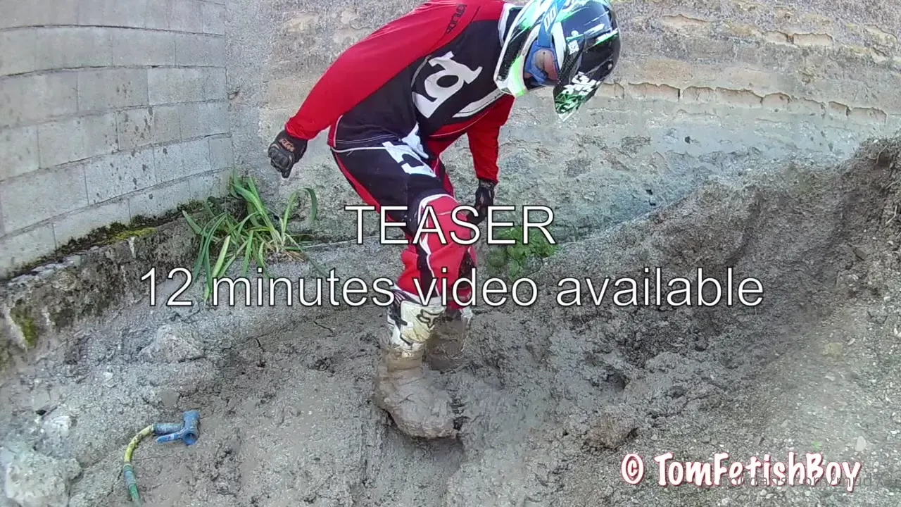 Mx gears helmet boots in mud - 25 minutes video - 