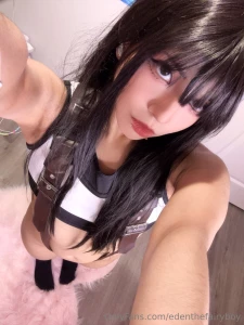 Big bro my tifa cosplay is ready can you tell me how it looks
