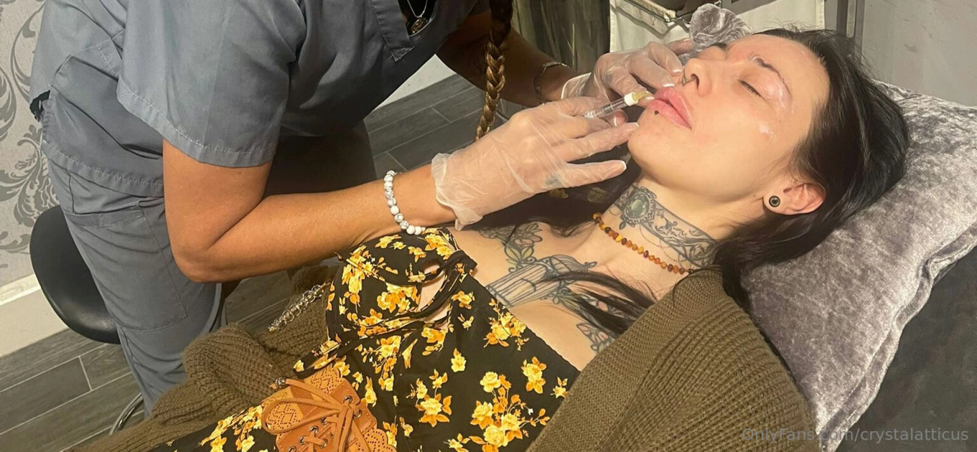 Numbing jabbing pouting bit of botox to myself too yay part 2 