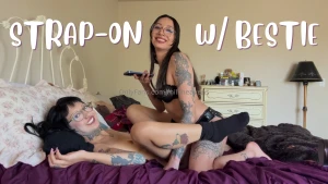 The best friends are the ones you can fuck with a strap on unlock and
