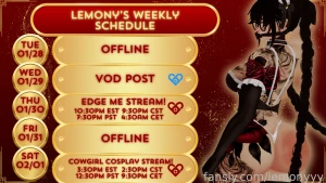 Hii loves this is my schedule for this week i hope you will join me