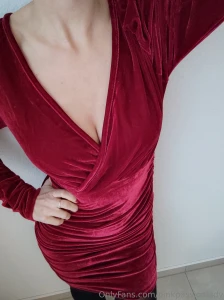 Weihnachtsfeier kleid nummer 3 mein rotes samtkleid wie findet ihr das