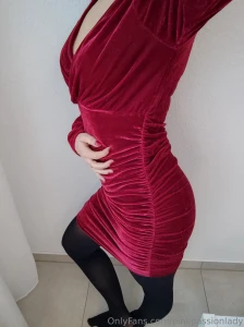 Weihnachtsfeier kleid nummer 3 mein rotes samtkleid wie findet ihr das part 4