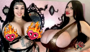 New topless video -foxy amp lotte - the biggest big boob collaboration