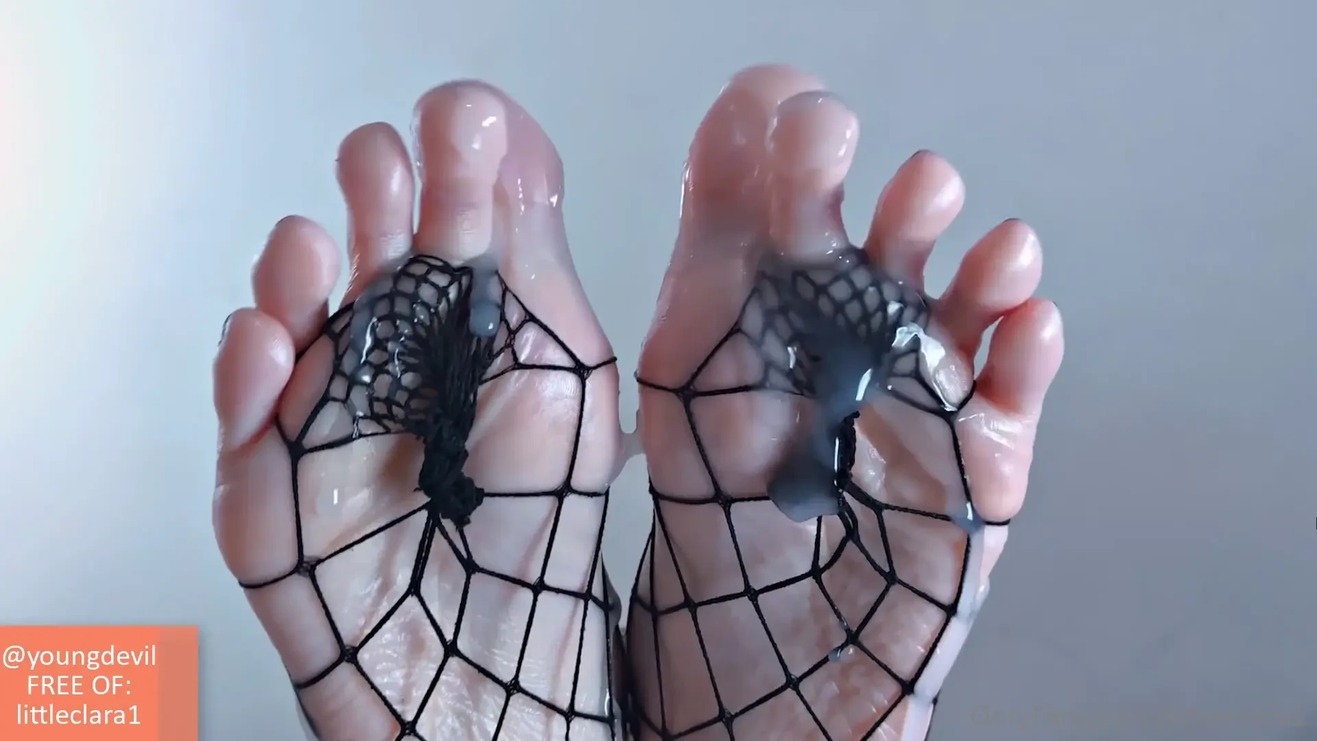 I know you love my pretty little toes sticking out through my fishnets 