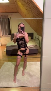 My new black lingerie fullnude