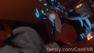 I visited the new dragon cafe that opened up today yuki_chan was my