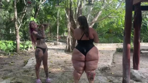 katjauncensored - Before you go in the cenote you have to shower off to preserve the 