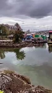 This is downtown by some cute floating houses that wrenrainier and i