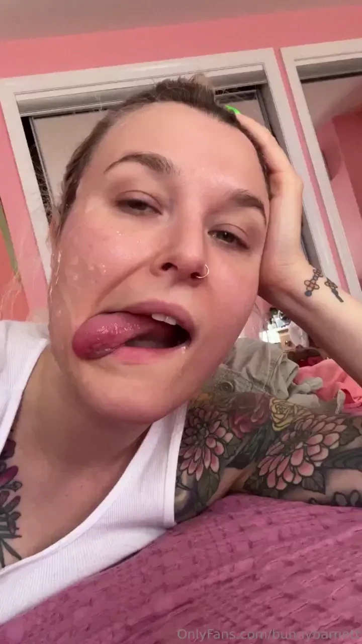 Licking up every last drop 