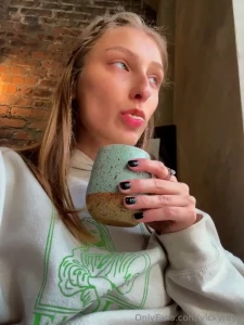 The coffee is so delicious mmm oh let s pretend that no one noticed