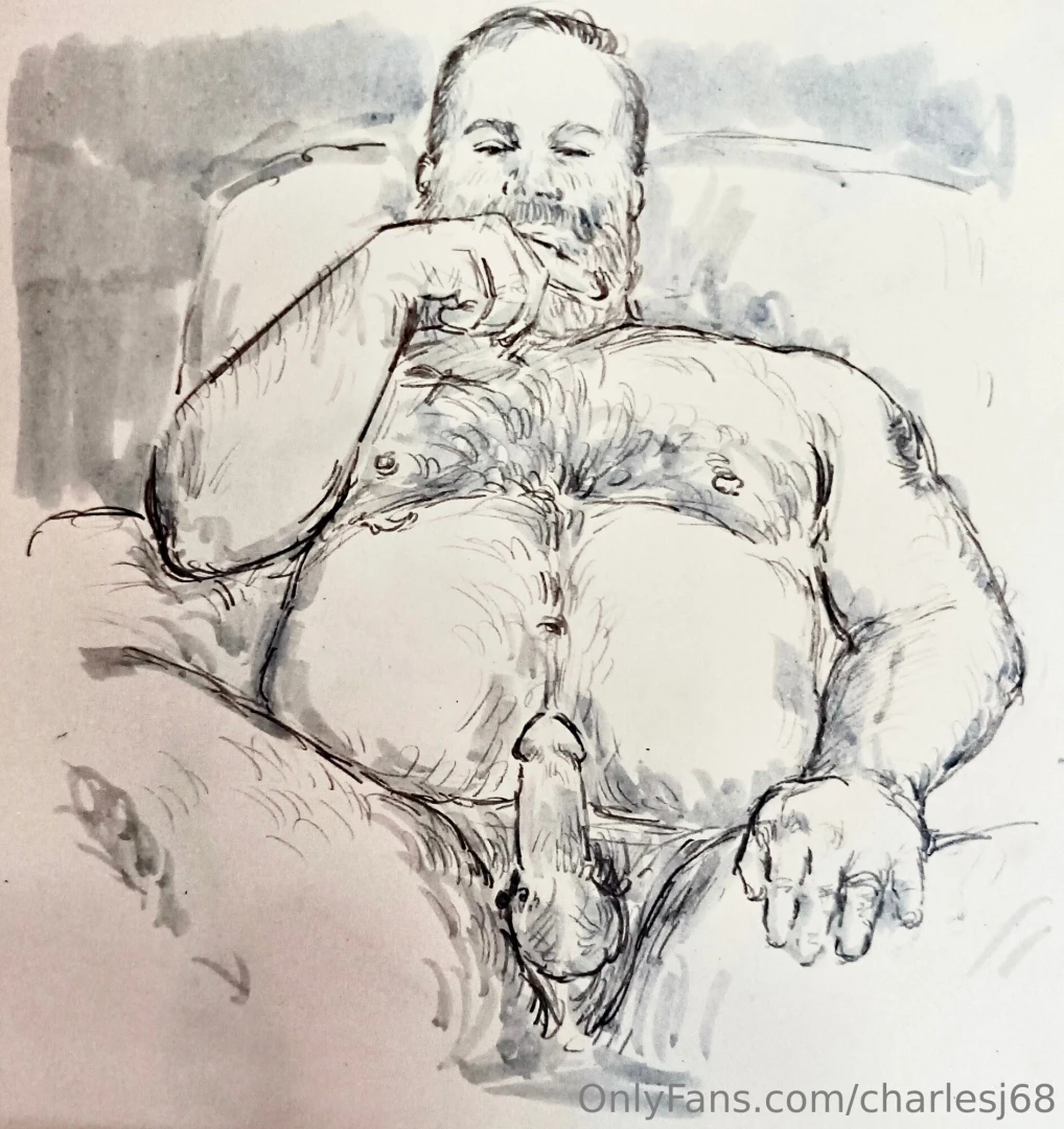 Here are five more sketches of me done by my friend on twitter x and 