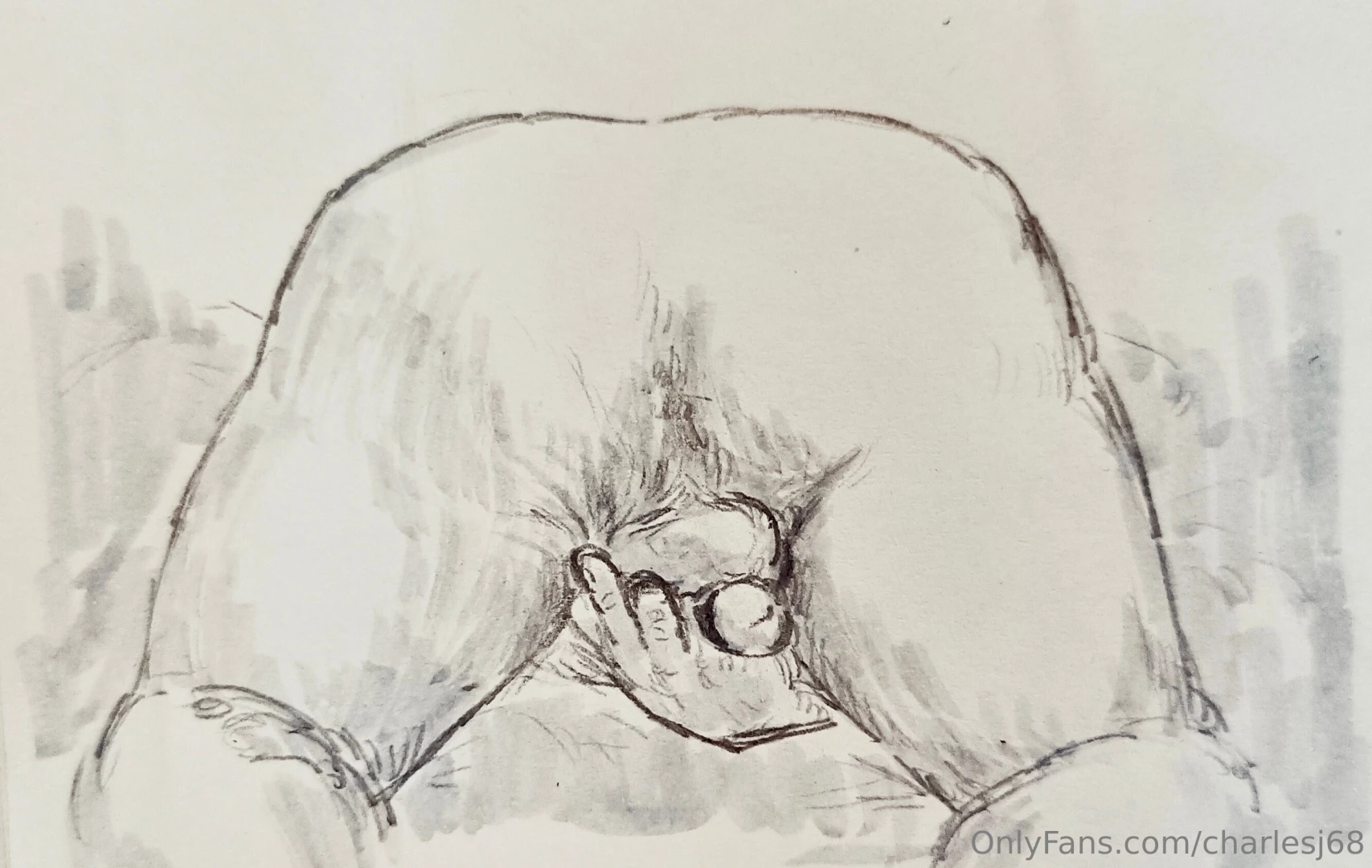 Here are five new sketches of me done by my friend on bluesky they are part 4 