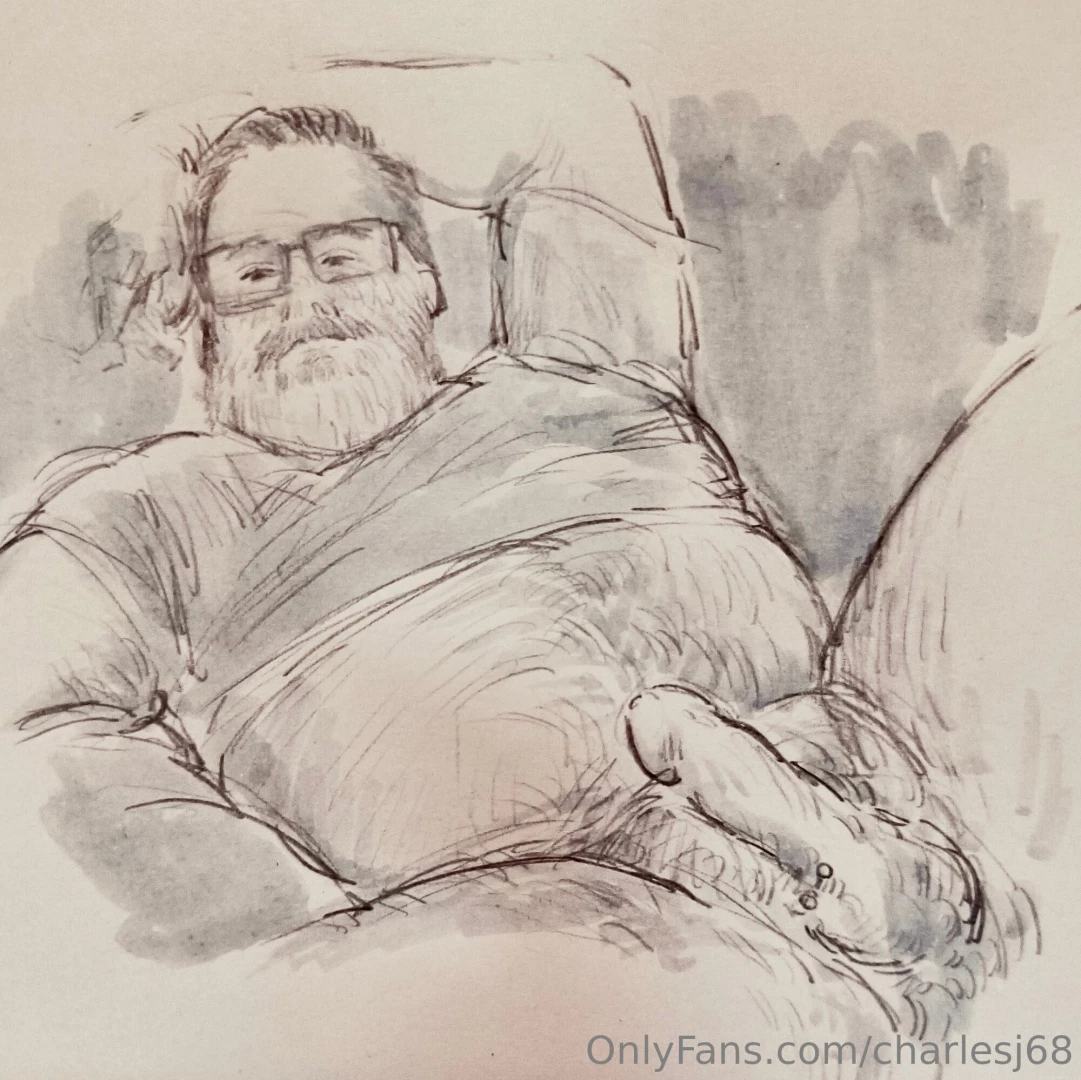 Here are five new sketches of me done by my friend on bluesky they are 