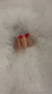 Pampering bath do you like my feets