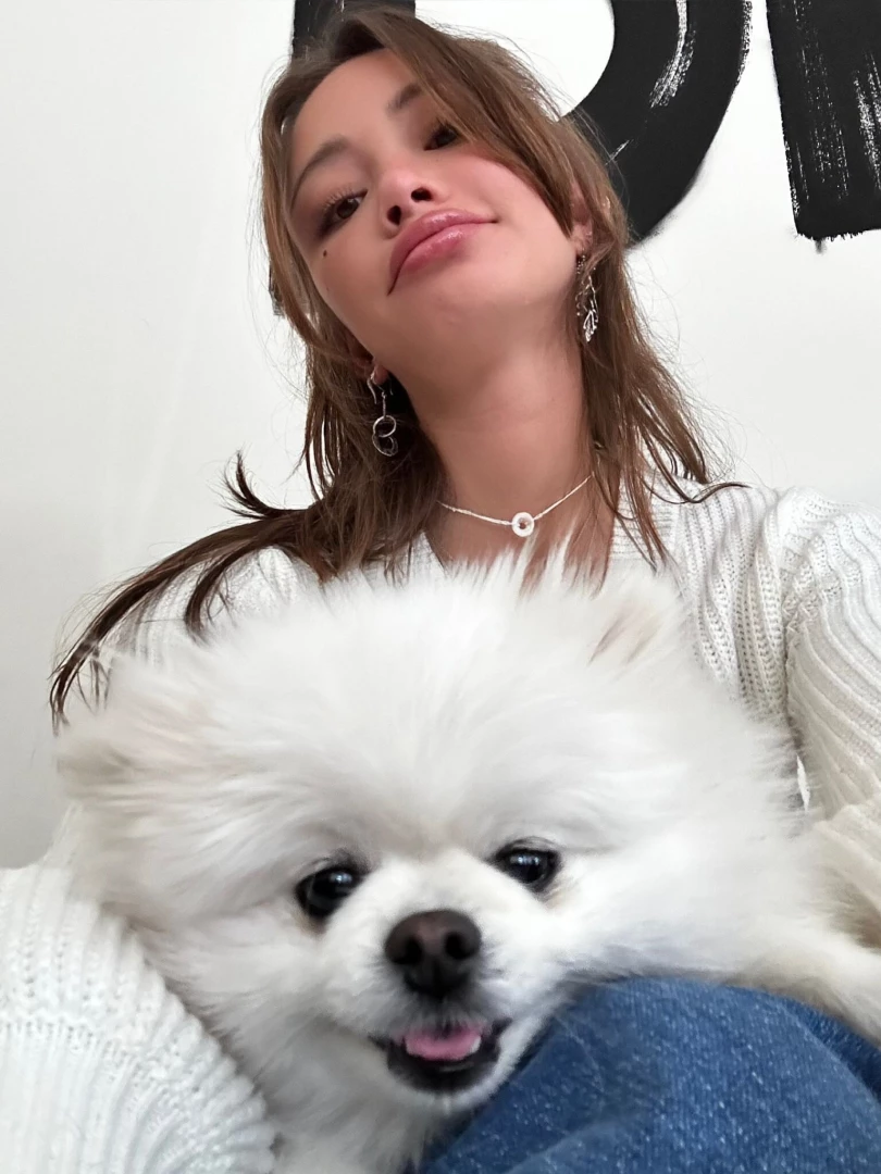 This pup won t leave me alone im taking her home jk 