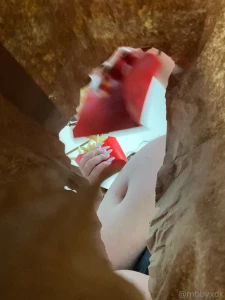 Your full feedee girlfriend has been hard at work growing fatter and part 1