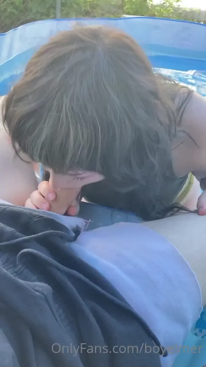 Sucking daddy s cock in the pool he d been wanting me to get lipstick 