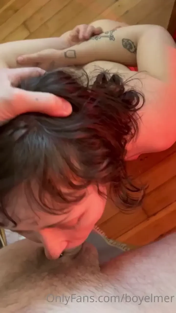 I was so lucky that i got to suck sir s cock today he spit all over me 