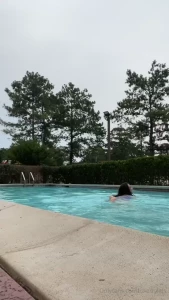 If you didn t know going to the pool with me is a dangerous activity i