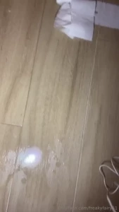 Squirting as much as i can under 3min the biggest mess yet part 1