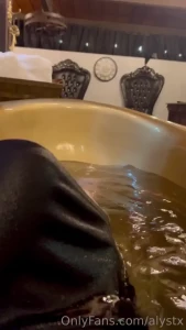 That one time in colorado i loved soaking in this very deep golden tub part 2