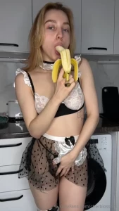 Banana is my favorite fruit because it s great to suck on before