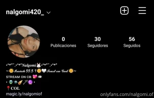 Follow me on my new account on instagram instagram com nalgomi420_