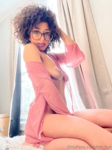 Pink mesh robe