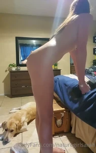 I like to work out naked