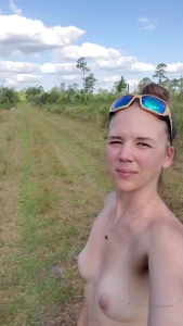 Out enjoying naked hiking in my favorite place