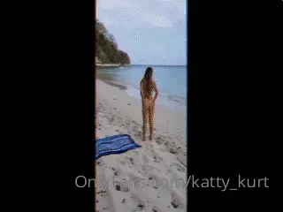 At the nude beach - is your butt plug in correctly sir 