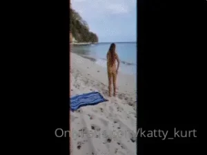 At the nude beach - is your butt plug in correctly sir