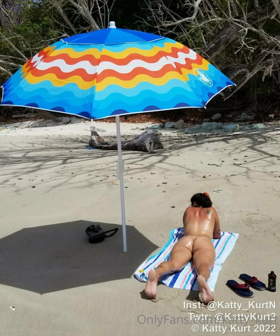 Nude beach and i need you to oil me up sir 