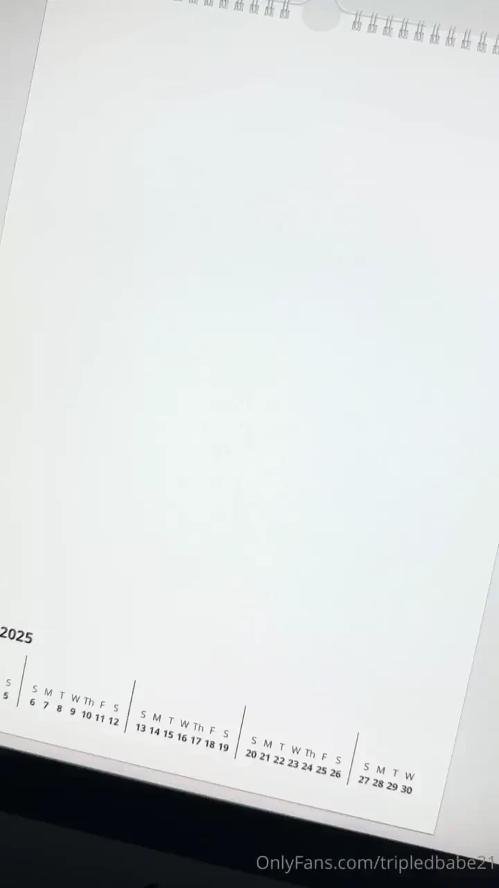 My spicy 2025 calendar is ready to order dm me for details 