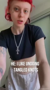 You gonna untie me or tie me tighter redhead redhair altgirl egirl