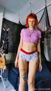 Meet ruby black and white world my alter ego here to play redhead