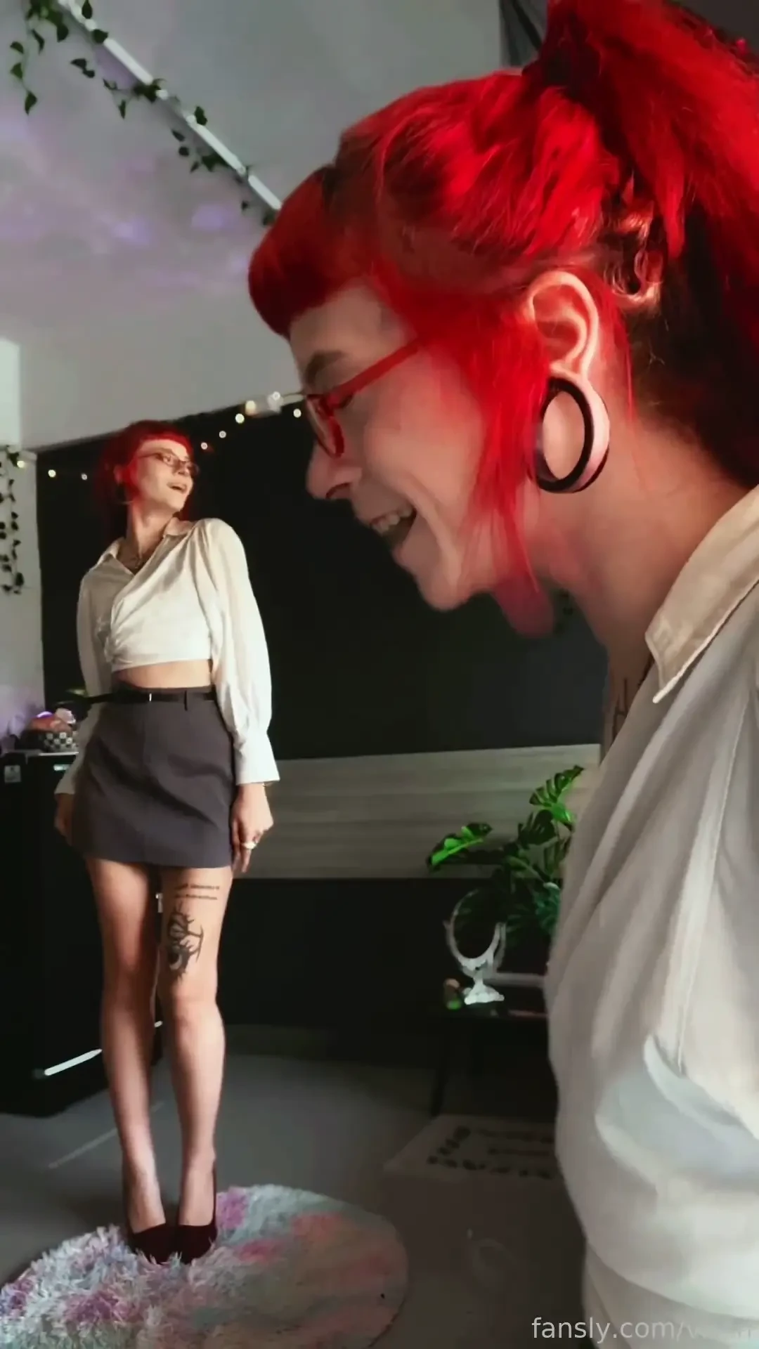 Wanna get a lick too only if you ask nicely redhead altgirl ginger 