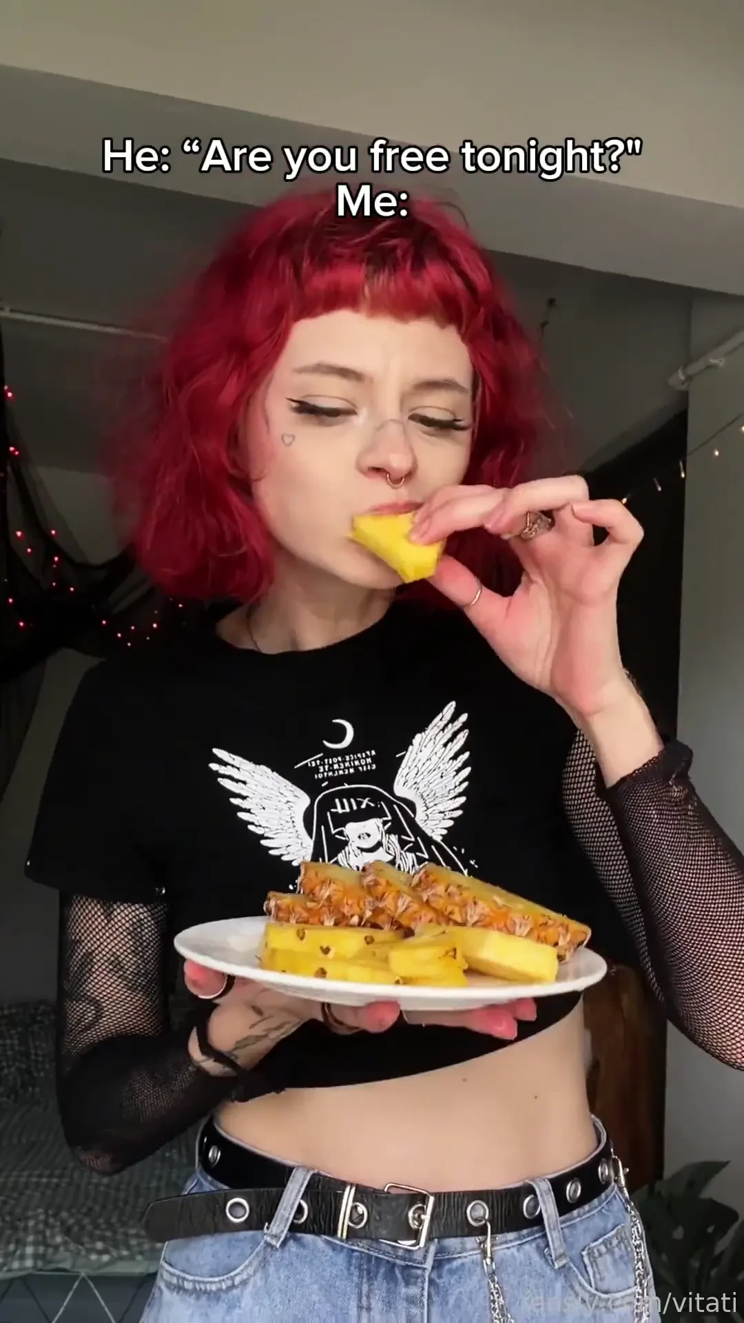 Sooo did you get the pineapple joke redhead altgirl ginger redhair 